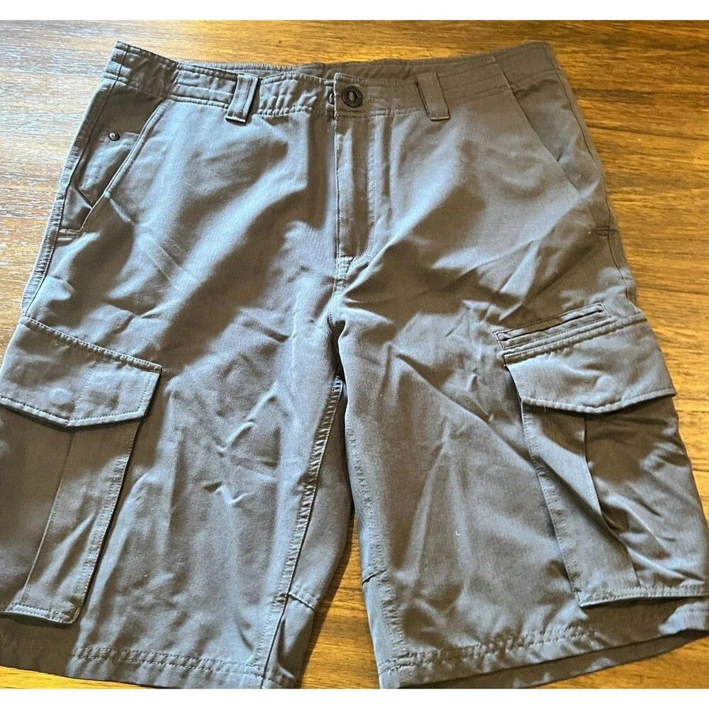 The North Face Men’s Size 34 Dark Grey black Shorts Nylon Cargo Hiking 11